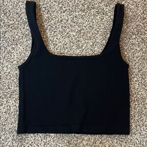 🩷Black Ribbed Women's Top